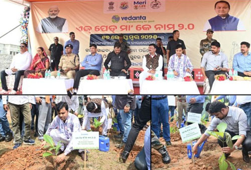 Vedanta Aluminium to plant 2 lakh saplings across Jharsuguda under Ek Ped Maa Ke Naam 2.0
